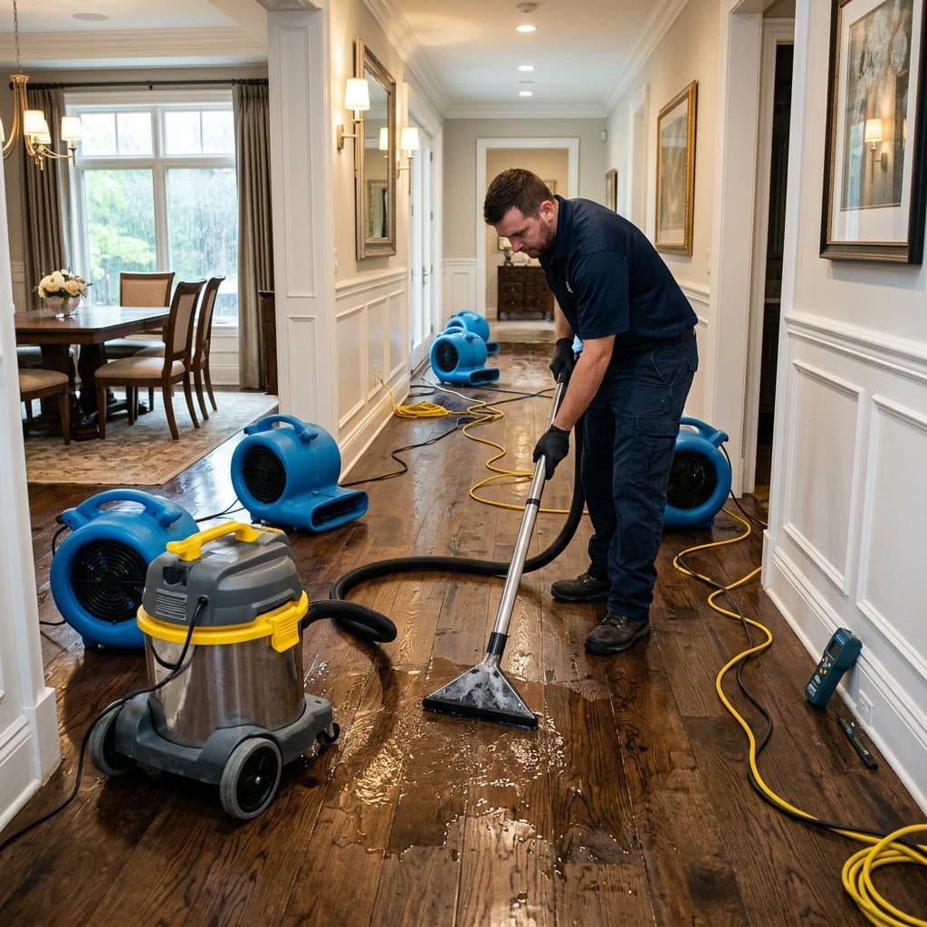 Water, fire, and mold restoration response in McLean, VA